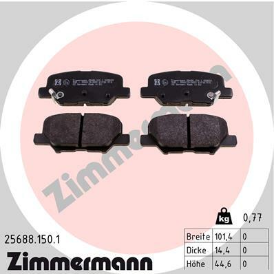 Klocki hamulcowe - komplet 25688.150.1 ZIMMERMANN