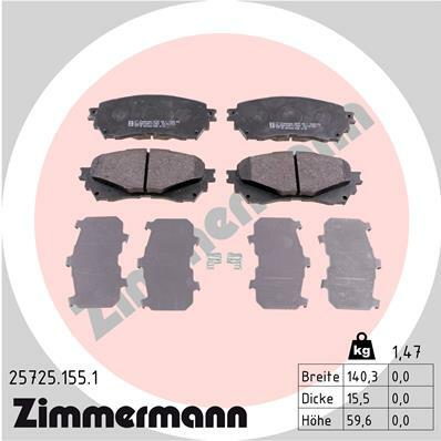 Klocki hamulcowe - komplet 25725.155.1 ZIMMERMANN