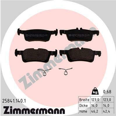 Klocki hamulcowe - komplet 25841.140.1 ZIMMERMANN