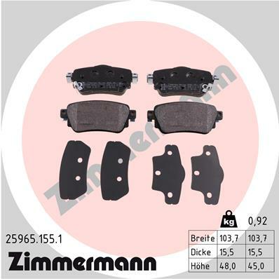 Klocki hamulcowe - komplet 25965.155.1 ZIMMERMANN