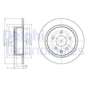 Tarcza hamulcowa BG4108C DELPHI