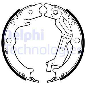 Szczęki hamulcowe, hamulec postojowy LS2025 DELPHI