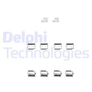 Zestaw akcesoriów, klocki hamulcowe LX0343 DELPHI