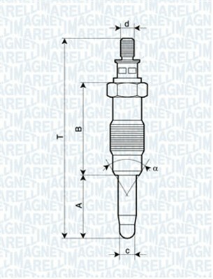 Świeca żarowa 062583003304 MAGNETI MARELLI