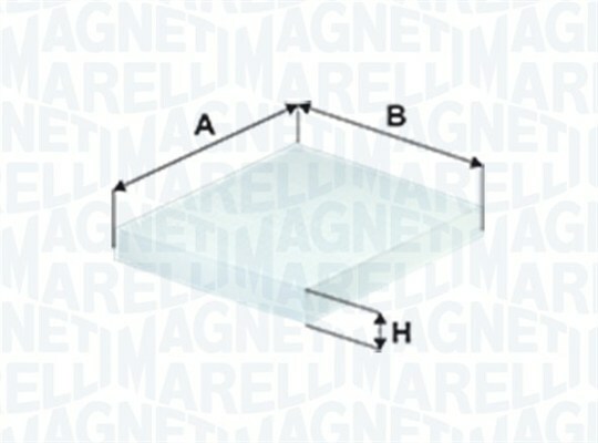 Filtr kabinowy przeciwpyłkowy 350203061910 MAGNETI MARELLI